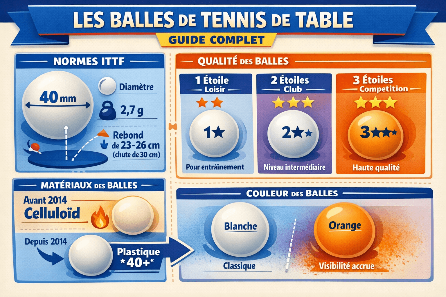 Balles de Tennis de Table : Guide Complet