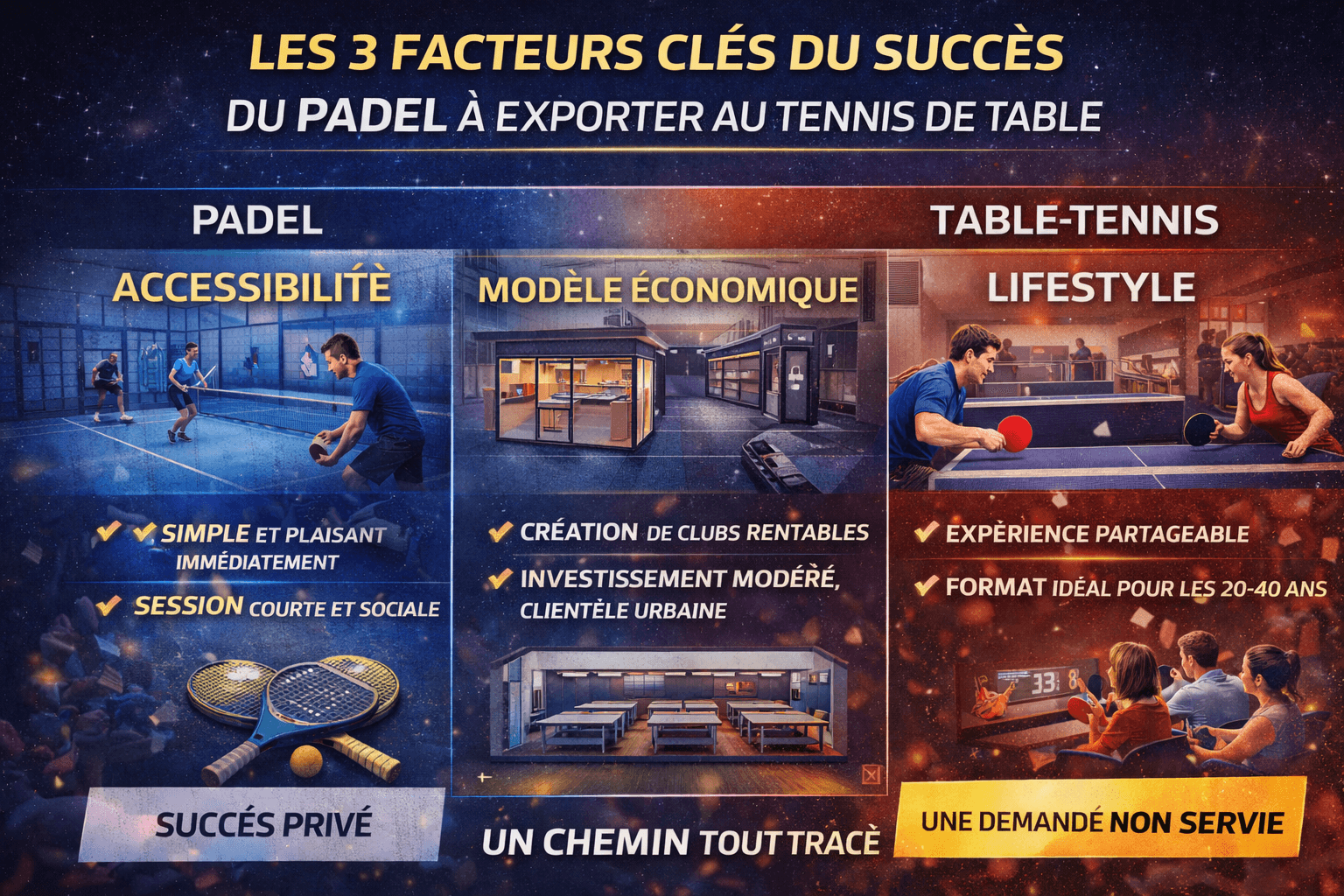 Ouvrir une salle de ping-pong en France : les régions les plus prometteuses et le business plan type