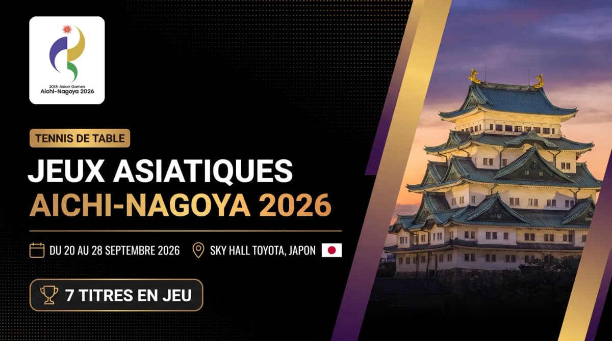 Jeux asiatiques 2026 tennis de table : programme, dates et favoris