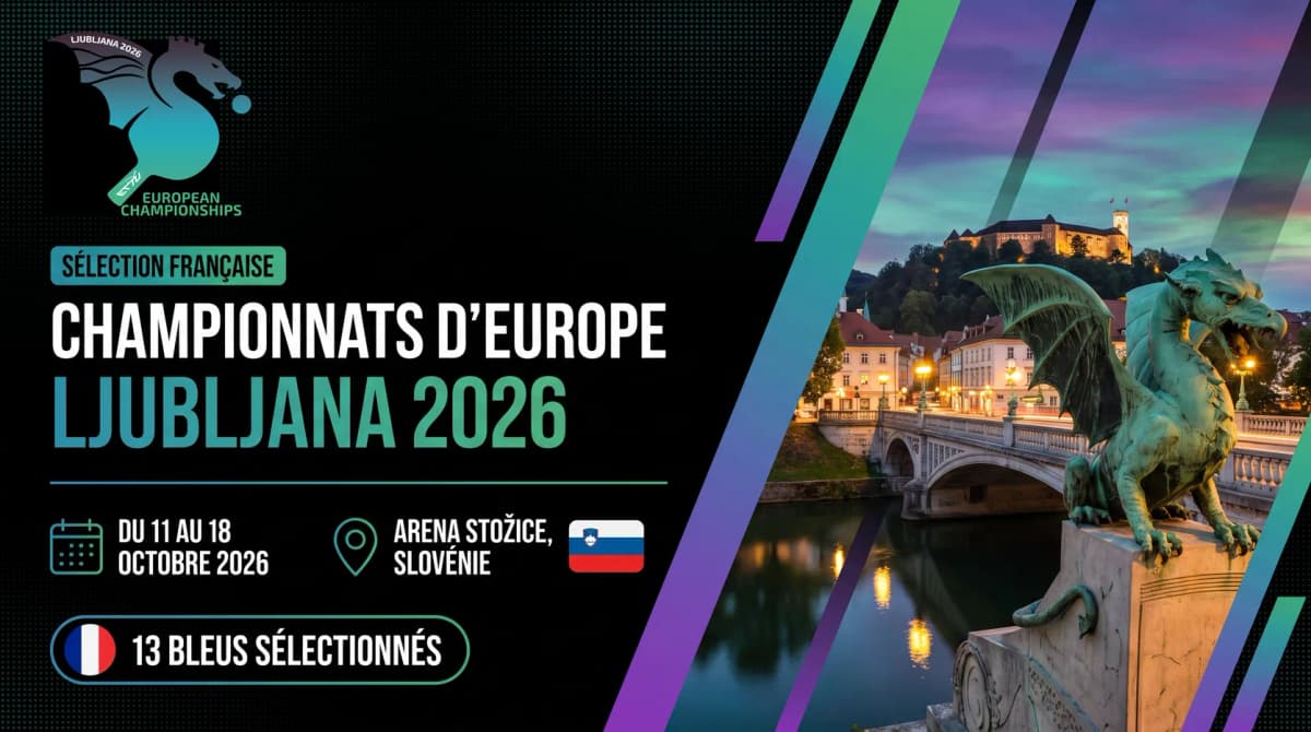 Championnats d'Europe tennis de table 2026 : la sélection française à Ljubljana