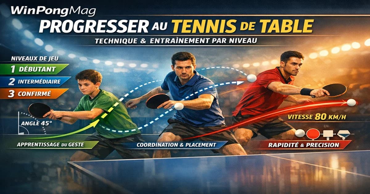 Progresser au tennis de table : technique et entraînement par niveau