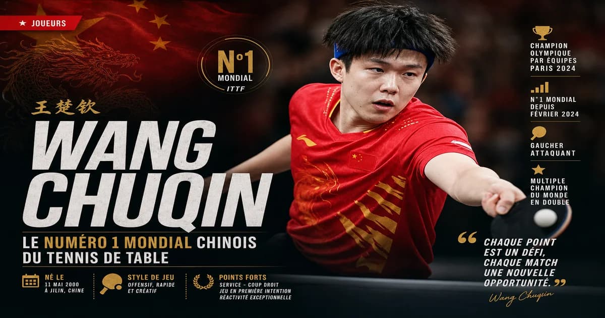 Wang Chuqin : le numéro 1 mondial chinois du tennis de table