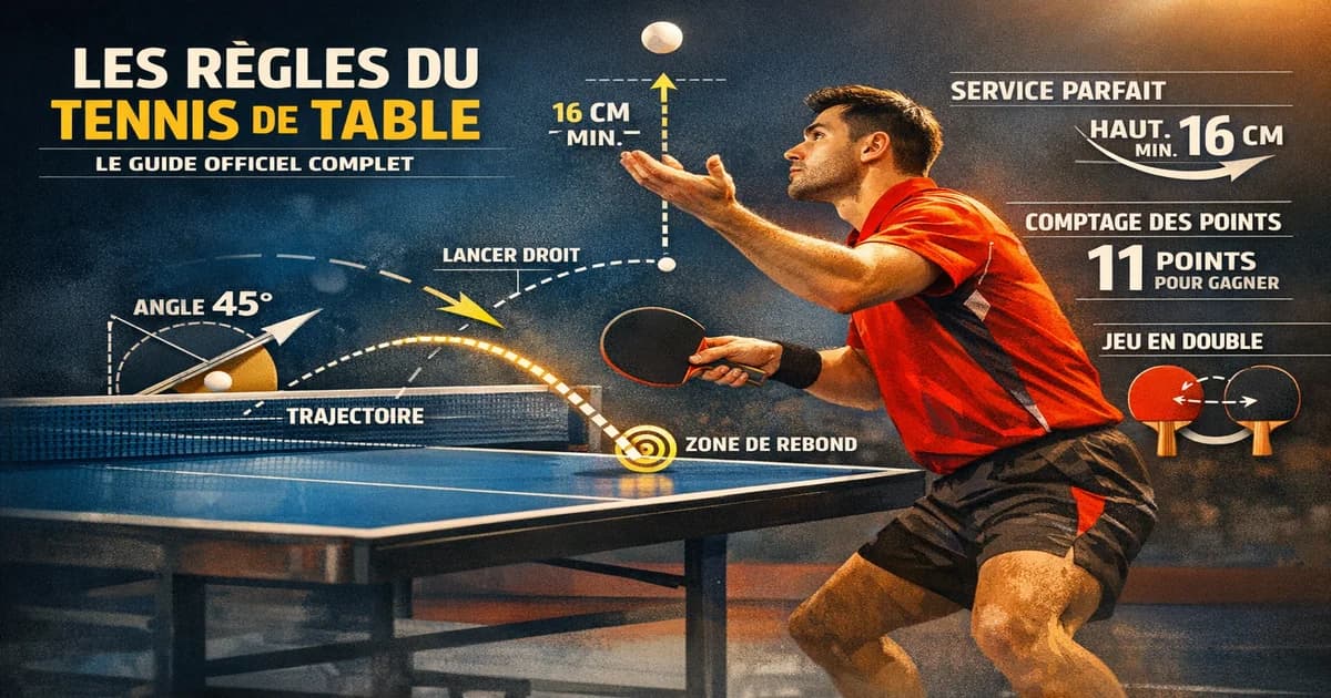 Les règles du tennis de table : le guide officiel complet